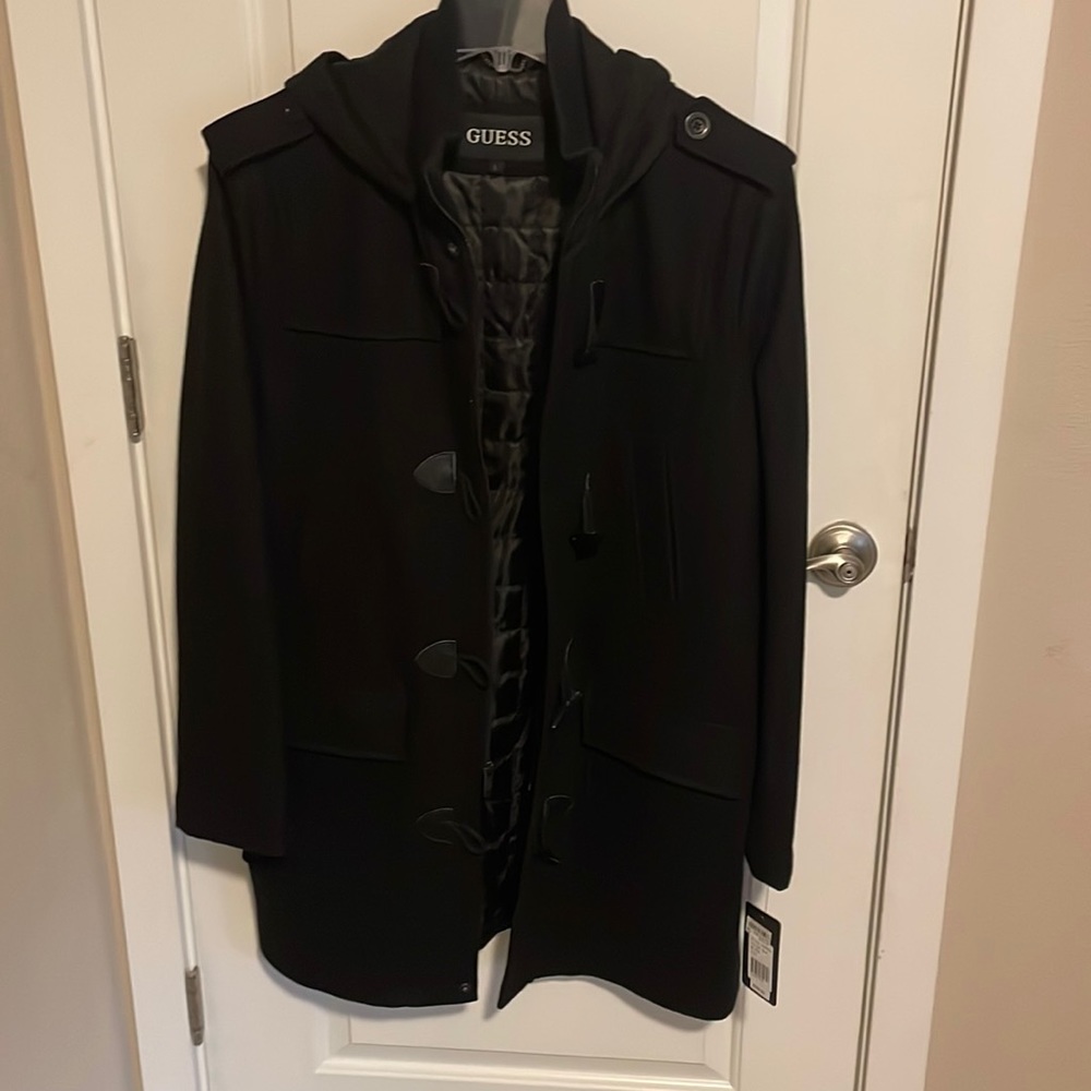 Wool-Blend Dressy Coat - GUESS - Size L